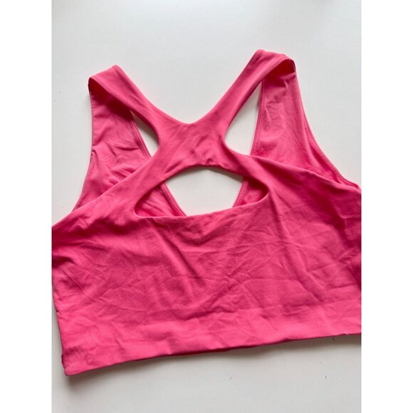 LULULEMON Bend This Scoop And Cross Glaze Pink Sports Bra Tank, Size L/XL - Picture 9 of 15